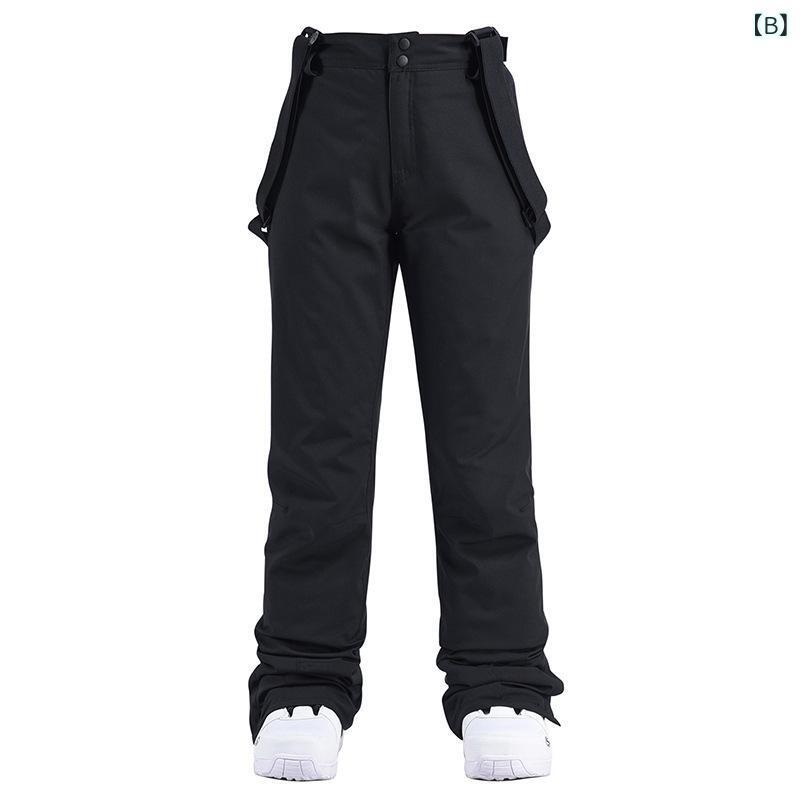 スキーウェア メンズ レディース スノーボードウェア 防風 防水 伸縮性 ウエスト調整 厚手 保温 スキー..