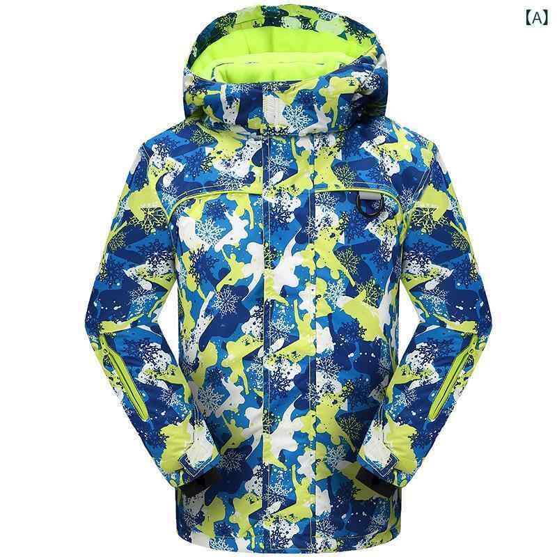 スキーウェア キッズ 子供用 防寒 防水 アウター ジャケット 中童装 大童装 登山 アウトドア ポリエス..