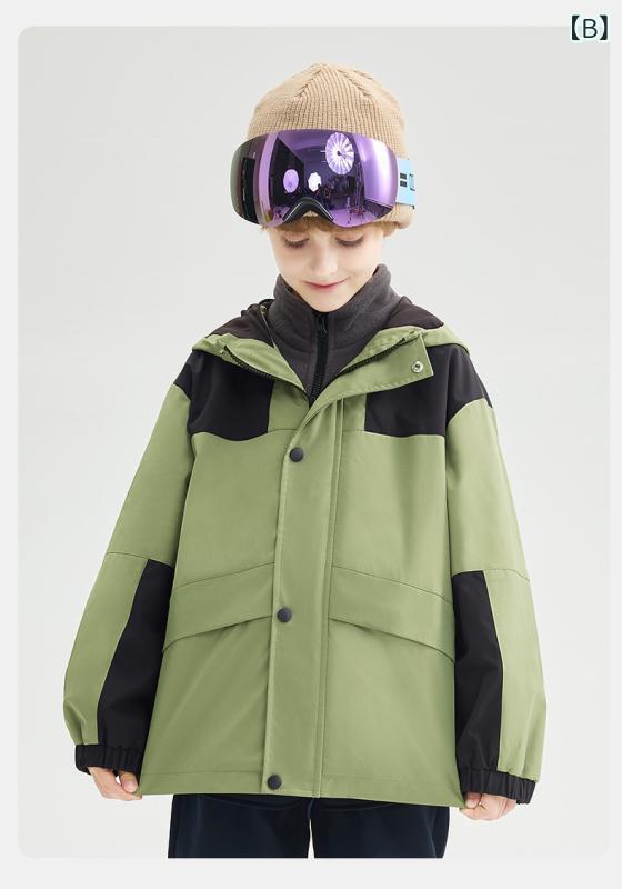 キッズ アウター 上下セット 春秋 防風 防水 撥水 ジャケット パンツ 男の子 女の子 アウトドア 登山 ..