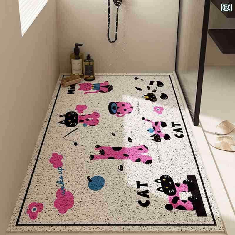 マット 浴室マット カー用品 幾何学模様 PVC 手洗い可能 防滑 排水 速乾 45 70cm 50 80cm 60 90cm 60 1..