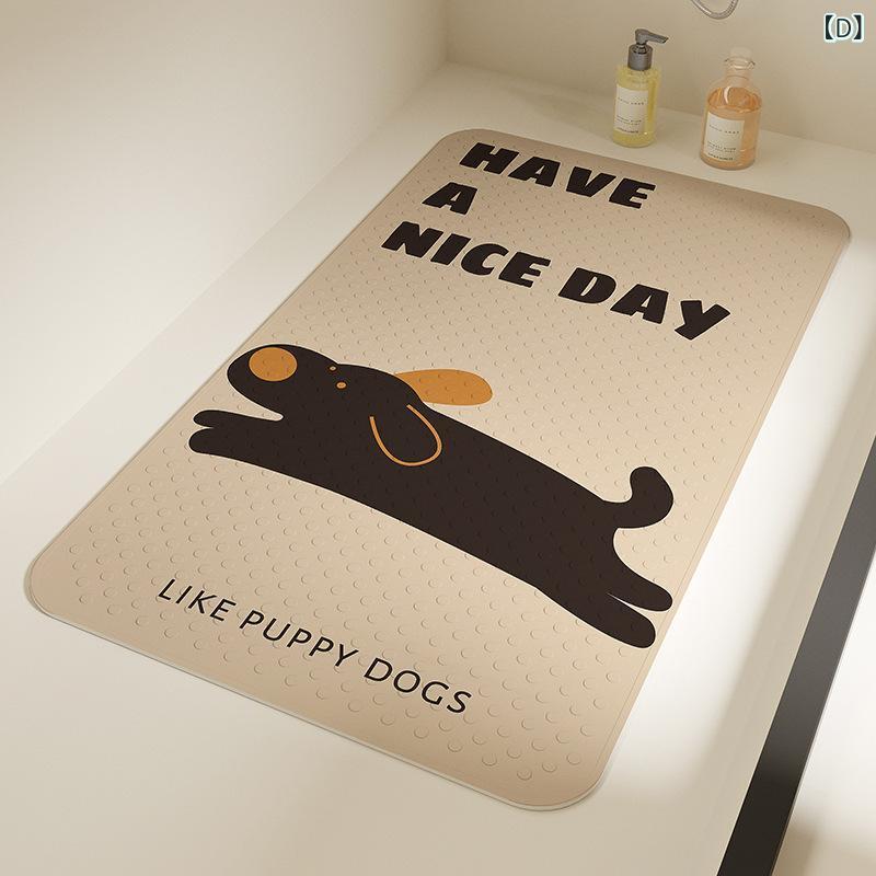 バスマット 浴室用マット 子供用 転倒防止 滑り止め PVC かわいい パンダ柄 カートゥーン 水洗い可 40*..