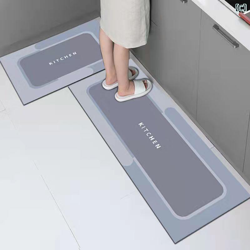 キッチンマット 吸水 吸油 防滑 玄関マット 家庭用 耐汚 拭ける 絨毯 ラグ カーペット 40 60cm 50 80cm..