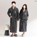パジャマ レディース メンズ 冬用 厚手 フランネル バスローブ 春秋 カップル 珊瑚フリース 浴衣 あったか グレー ベージュ