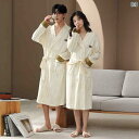 バスローブ レディース メンズ 春秋 長袖 ペア 接触冷感 パジャマ コットン ホテル 高級感 部屋着 寝間着 ルームウェア 涼しい 快適