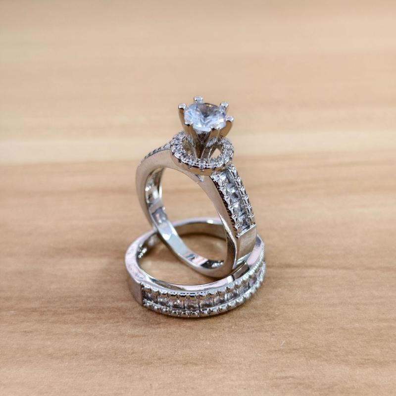 指輪 レディース 幾何学模様 プリンセス風 セット キュービックジルコニア 冷淡風 ファッション デザイン 重ね付け リング