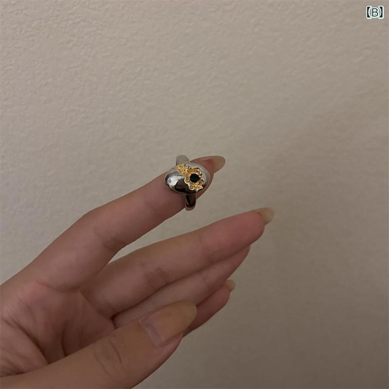 イヤリング レディース 高見え エレガント メタル オーバル 揺れる ドロップ シルバー 925 調整可能 指輪 リング セット 幾何学 ジルコニア 電気メッキ...