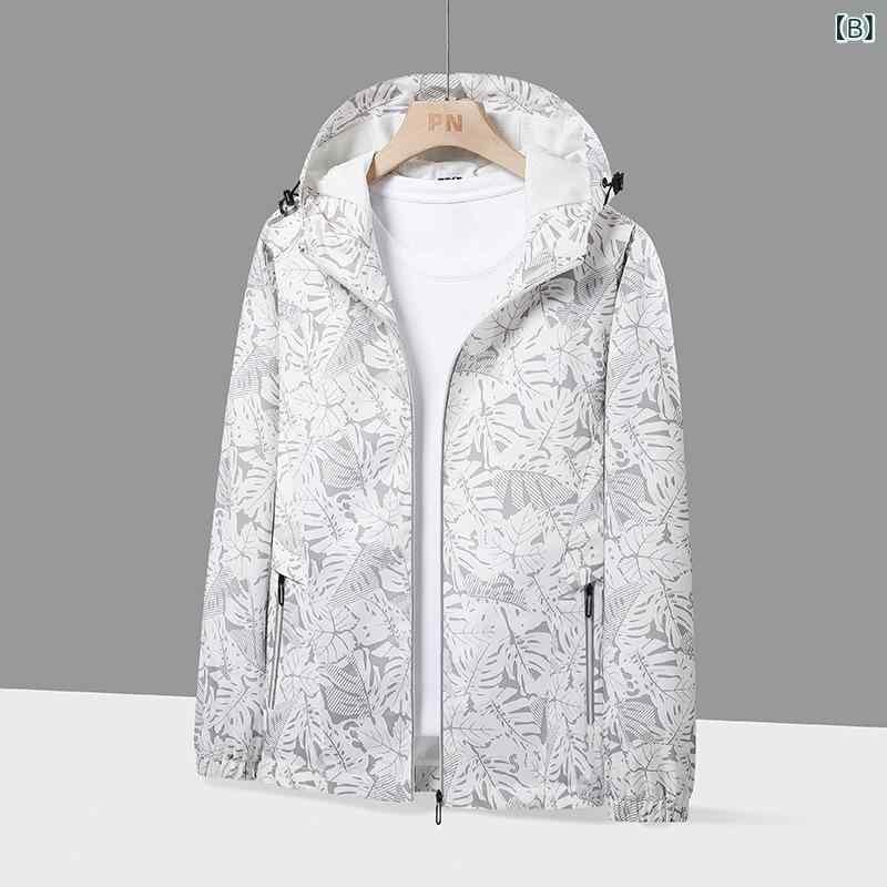 トミーショップ 楽天市場店のジャケット メンズ 男性用 防水 防風 アウター 大きいサイズ ゆったり 迷彩 スポーツ ブルゾン ジャンパー 黒 白 青 緑 ピンク系 ポリエステル｜アングル2