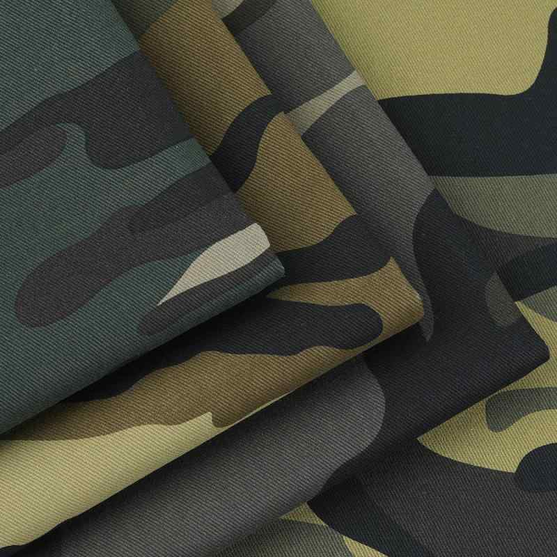 綿生地 迷彩柄 全綿 斜紋織 280g ズボン ジャケット カジュアルスカート 春夏 厚手 バッグ ベッド用品 作業服 迷彩