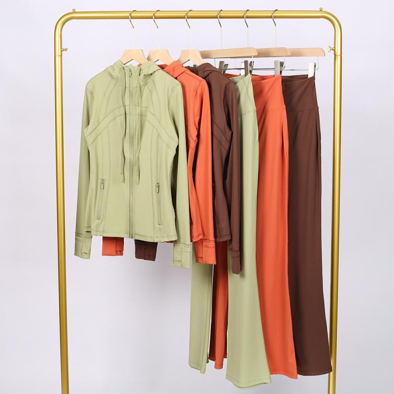 ジャケット レディース セットアップ ジャージ 上下セット パーカー ラッパズボン スポーツウェア ヨガ ランニング ウェア 迷彩 白 アイボリー 紫 ピンク系 黒 グレー ブルー グリーン 麻 韓国風 ストリート カジュアル