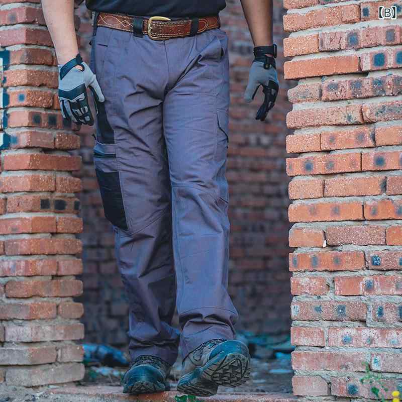 パンツ 男性用 アウトドア 登山パンツ 春秋冬 多ポケット カーゴパンツ ワークパンツ カジュアル