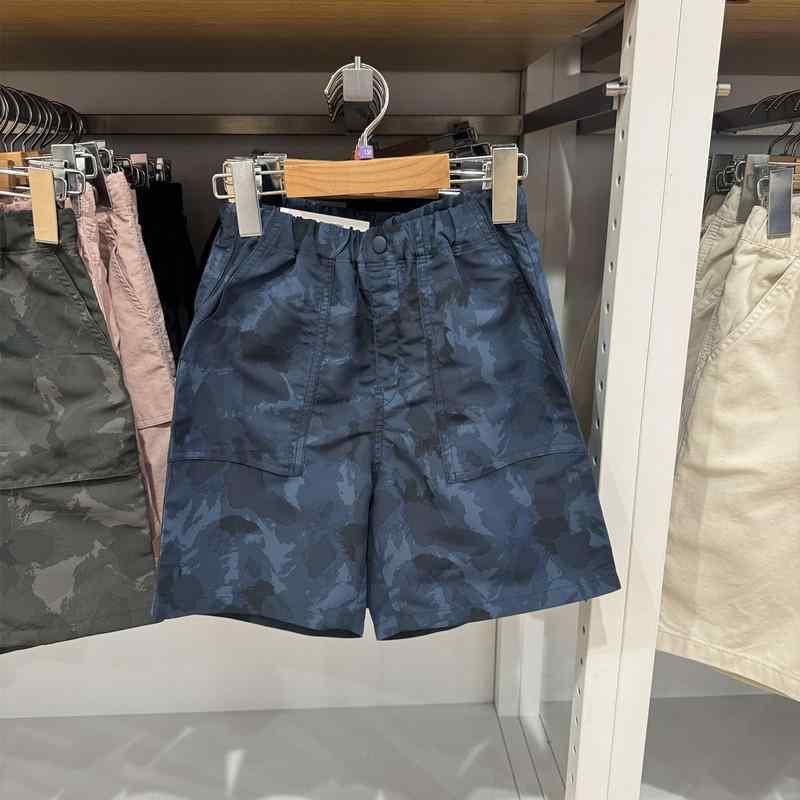 キッズ ハーフパンツ 子供 男の子 女の子 プリント柄 カジュアル ゆったり アウトドア スポーツ 撥水性 青灰色 海藍色 110cm 120cm 130cm 140cm 150cm 160cm