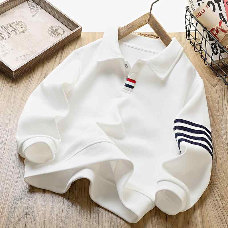 子供服 キッズ 男の子 トレーナー 春秋 ストライプ柄 ポロシャツ 長袖 トップス カットソー ボーイズ ..