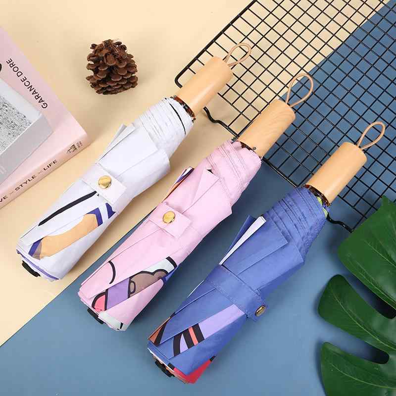 ・カテゴリ: 傘・スタイル: かわいい・傘布の素材: ポリエステル・傘布の加工: 黒い接着剤・傘布密度: 210T・傘骨の素材: 鋼・傘柄の素材: プラスチック・タイプ: 三つ折り傘・傘骨の数: 8本・開閉方法: 自動開閉・対象: 大人・形...