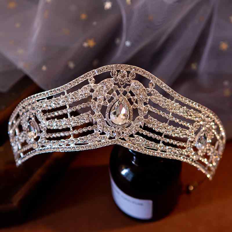 髪飾り レディース ウェディング ブライダル 皇冠 クラウン ティアラ 結婚式 誕生日 パーティー コスプ..