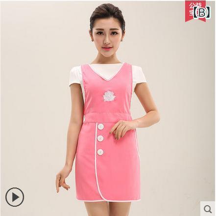 エプロン レディース ロゴ 刺繍 カフェ風 ワークエプロン 家事 料理 DIY ガーデニング 汚れ防止 撥水 ..