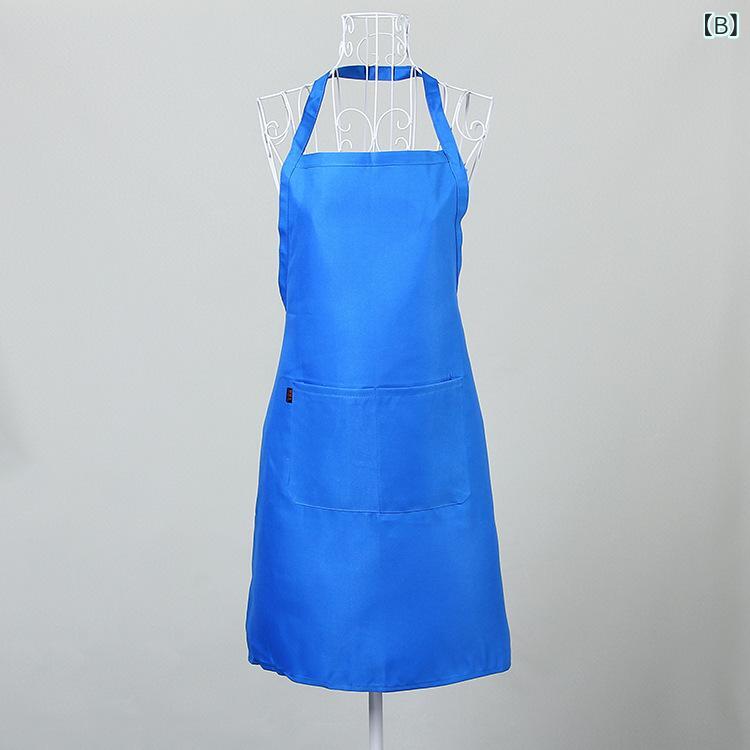 エプロン 男女兼用 全綿布 防水 ワークエプロン ロゴプリント可能 カフェエプロン キッチン ホーム プ..