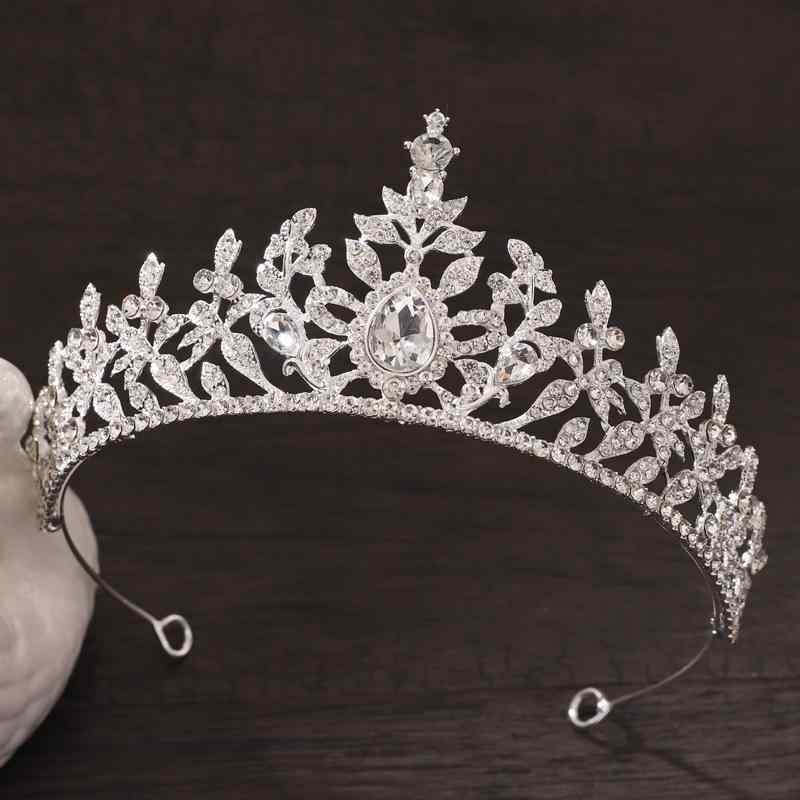 ティアラ レディース ブライダル ウェディング ヘアアクセサリー 髪飾り 花嫁 結婚式 誕生日 パーティ..