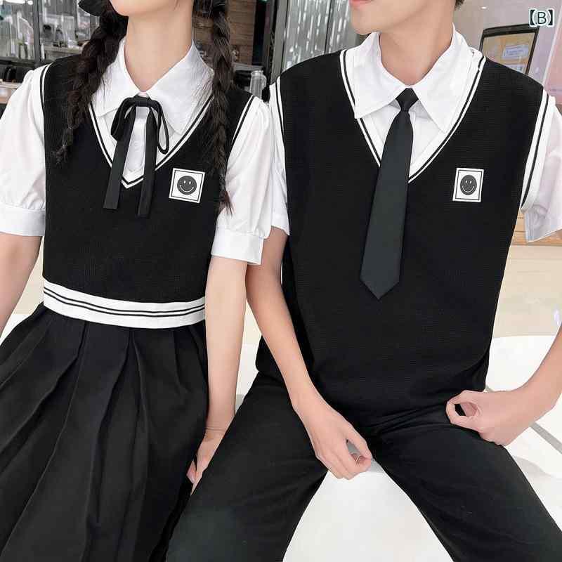 セットアップ スクールウェア レディース メンズ ポリエステル 上下セット 卒業式 発表会 18-24歳 S M L XL 2XL 3XL 韓国風 快適 普段使い