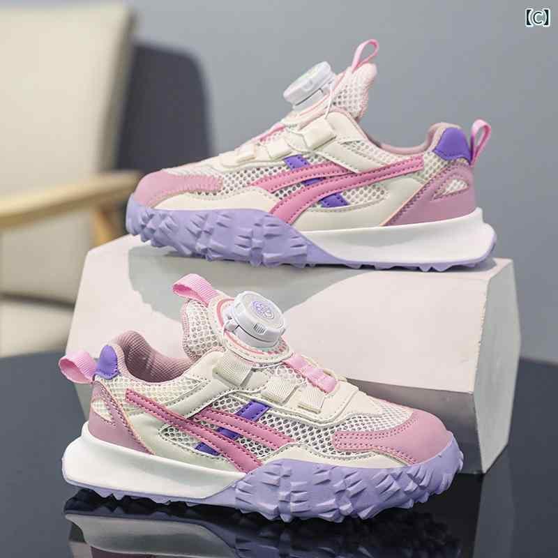 子供用靴 男の子 運動靴 ランニングシューズ 中童 大童 快適 履きやすい カジュアル 韓国風 ファッション ブラック グレー ピンク パープル 軽量 走りやすい メッシュ EVA 春夏秋冬