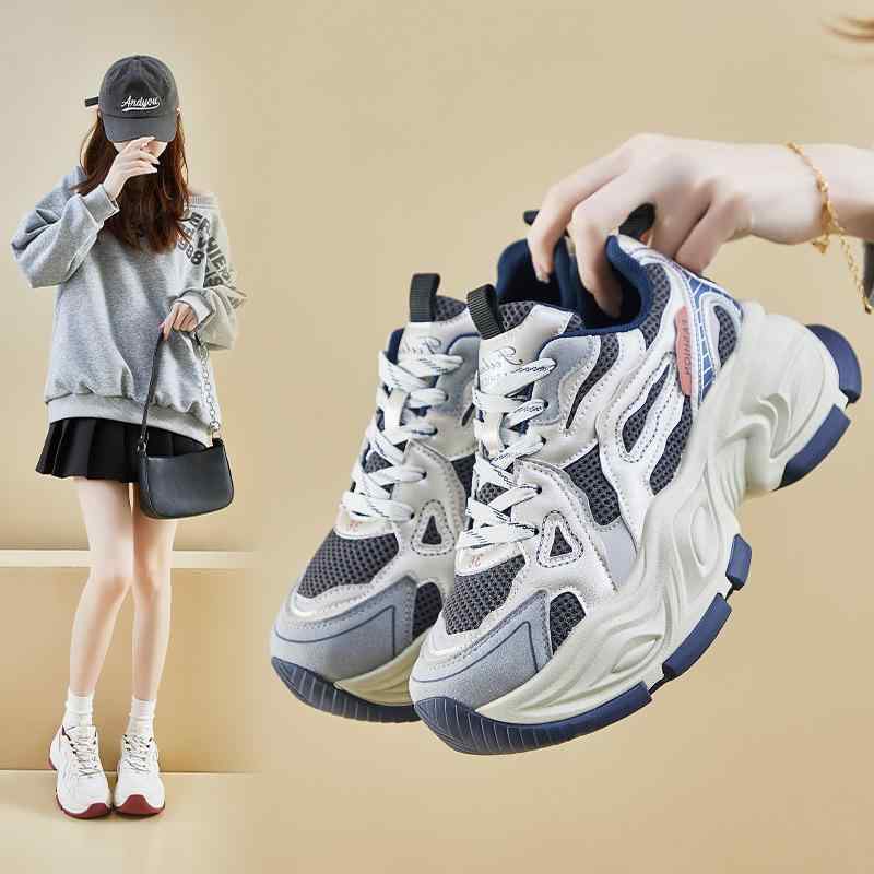 スニーカー レディース 厚底 スニーカー ランニングシューズ 運動靴 カジュアルシューズ ローカット 婦..