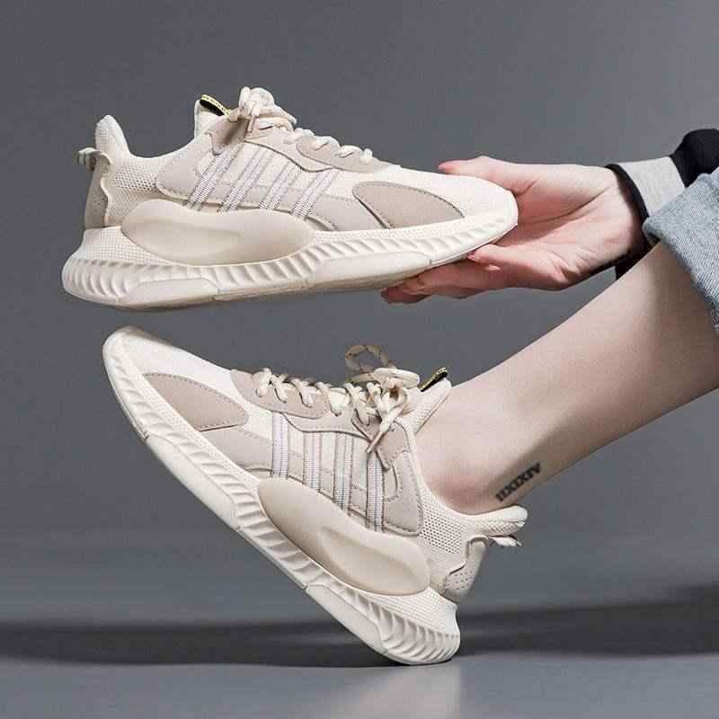 スニーカー レディース メンズ ペア 向け スポーツ シューズ 春夏 飛織 通気性 ランニング ソフト ロー..