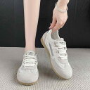 スニーカー レディース 学生 運動靴 ランニングシューズ カジュアルシューズ ローカット 紐靴 替え紐付き ブルー ベージュ イエロー ピンク系 通学 普段使い...