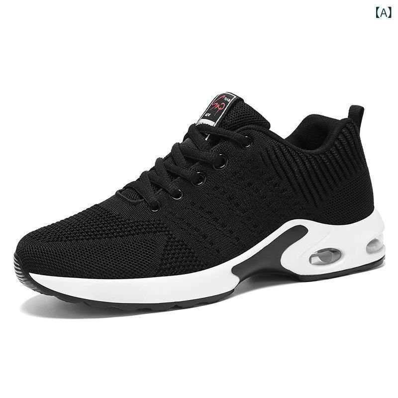 スニーカー メンズ 男性用 運動靴 スポーツカジュアルシューズ ローカット 柔らかい靴底 エアクッション 通気性 韓国風 黒 ブラック 黒ブルー 黒グレー
