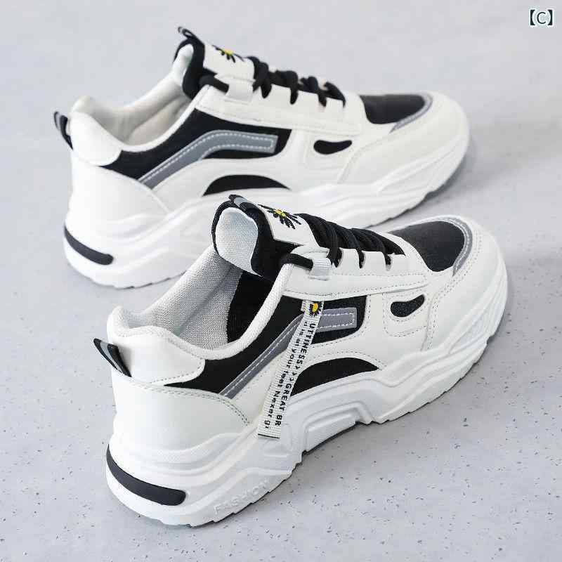 スニーカー レディース キャンパス スポーツシューズ 防水 滑り止め 白 黒 グレー 緑 PUレザー ランニ..