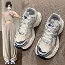 スニーカー レディース 厚底 メッシュ ランニングシューズ 学生 運動靴 韓国風 カジュアル シルバー ピンク 春夏