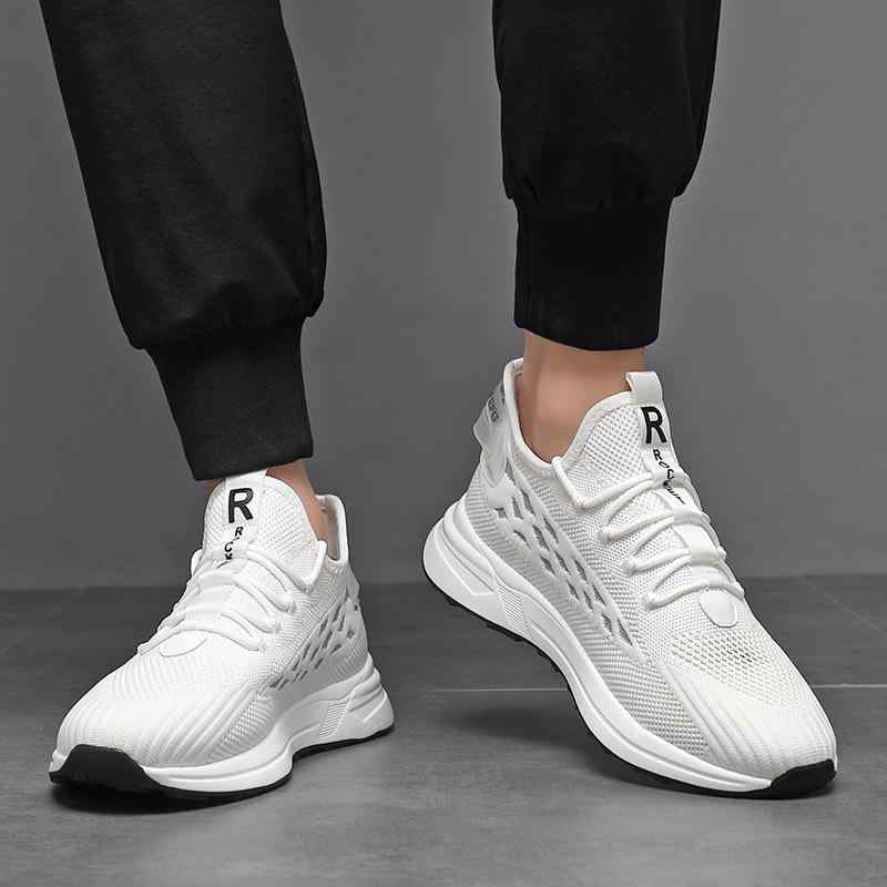 スニーカー メンズ 男性用 スポーツシューズ ランニングシューズ 厚底 ローカット 通気性 メッシュ 普..