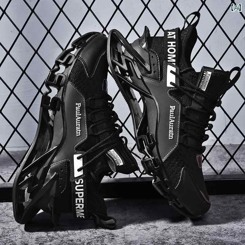 スニーカー メンズ 通気性 スポーツシューズ 厚底 ランニングシューズ 運動靴 ウォーキングシューズ 普..