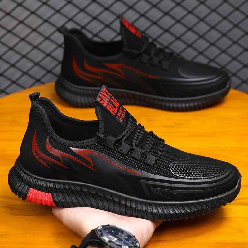 スニーカー メンズ 男性用 運動靴 カジュアル シューズ 厚底 ローカット ランニング ウォーキング 普段履き 黒 白 赤 防寒 春秋冬