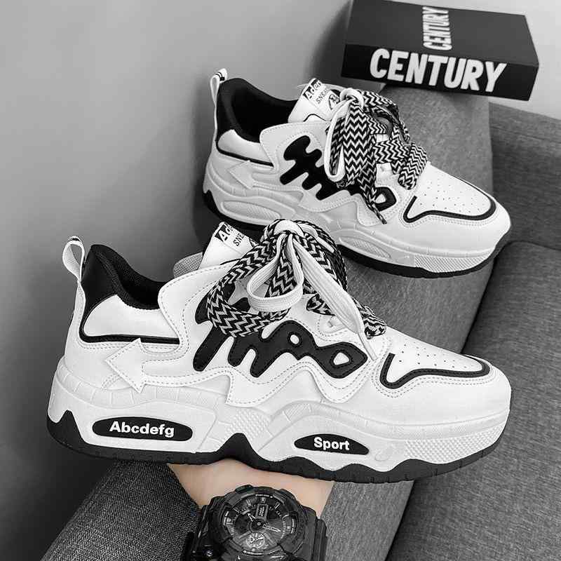 スニーカー メンズ 厚底 スポーツシューズ ランニングシューズ 運動靴 男性用 通気性 滑り止め 合成皮革 ゴム底 カジュアル 春夏 秋冬 黒 ブラック ベージュ系