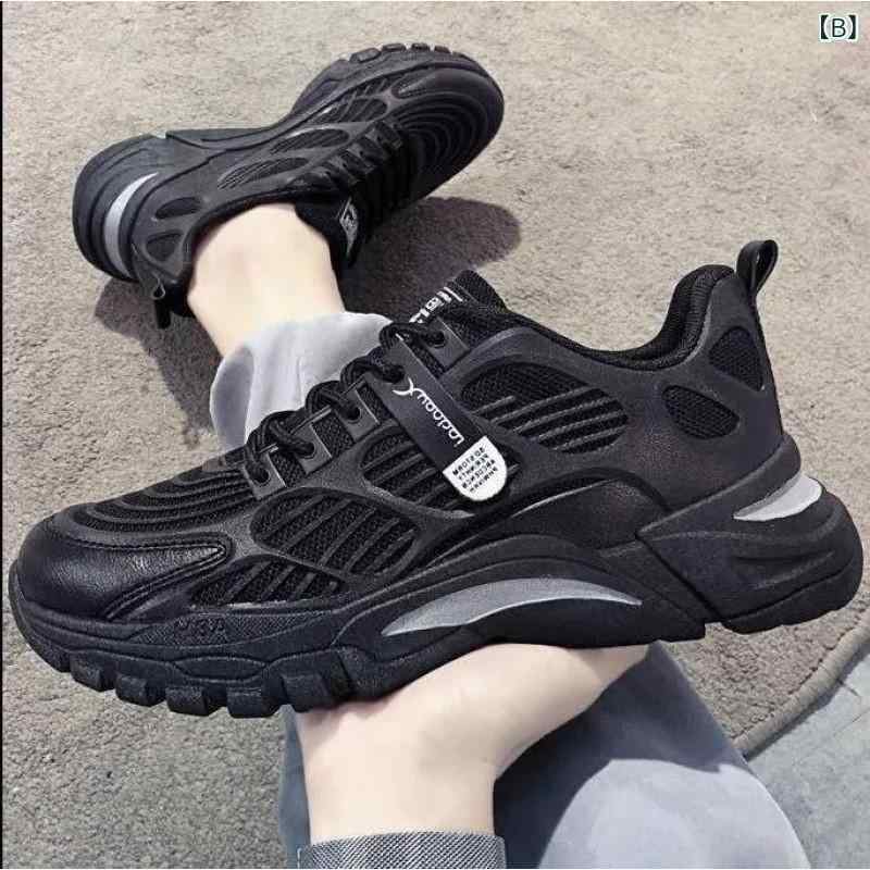 スニーカー メンズ 男性用 運動靴 ランニングシューズ 厚底 ローカット スポーツシューズ 普段使い 通気性 軽量 白 黒