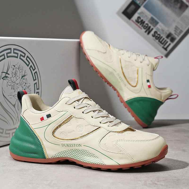スニーカー メンズ 男性用 ローカット 運動靴 スポーツシューズ キャンバス 帆布 通気性 白 赤 緑 黒 金 配色 春夏秋冬 普段使い 運動