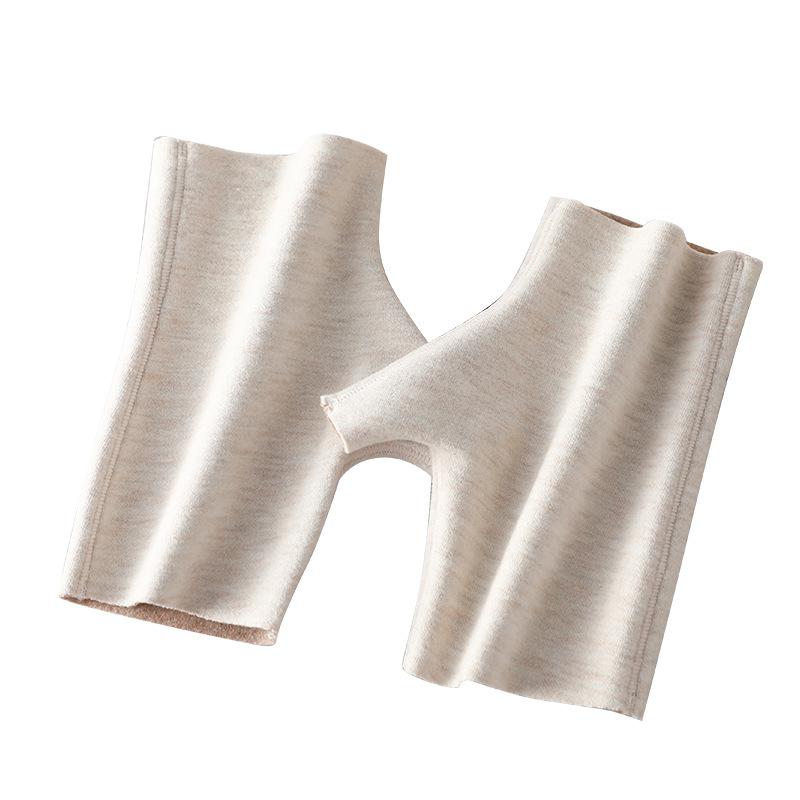 手袋 レディース 女性用 シルク ウール混紡 防寒 ハーフフィンガー グローブ シルク蓄熱 保温 短め 指なし 手袋 ファッション 通勤 ピンク系