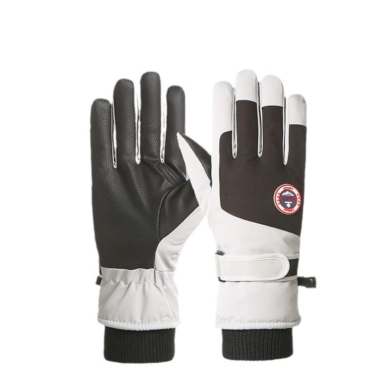 手袋 滑雪手袋 男性用 女性用 アウトドア サイクルグローブ 防寒グローブ 防風グローブ 防水グローブ 裏起毛 厚手 タッチパネル対応 白 黒 グレー ピンク パープル 秋 冬(x2)