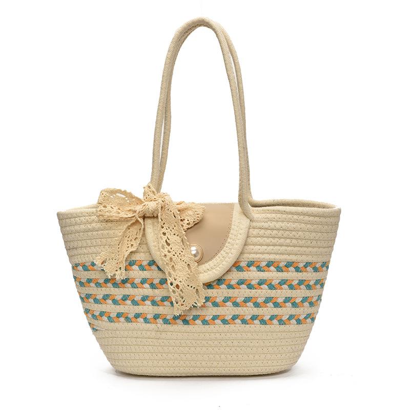 トートバッグ ミニ レディース メンズ コットンリネン ランチバッグ 弁当袋 無地 菱格 かわいい おしゃれ 通勤 通学 普段使い ブルー グリーン ブラウン