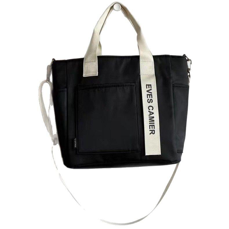 トートバッグ レディース ナイロン 大容量 防水 ショルダーバッグ 4way 斜めがけ 肩掛け 通勤 普段使い 旅行 カジュアル 黒 ブラック