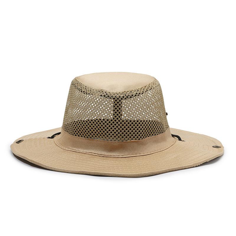 麦わら帽子 メンズ 男性用 アウトドア 釣り キャップ つば広 帽子 UVカット 日焼け止め カーキ グレー ..