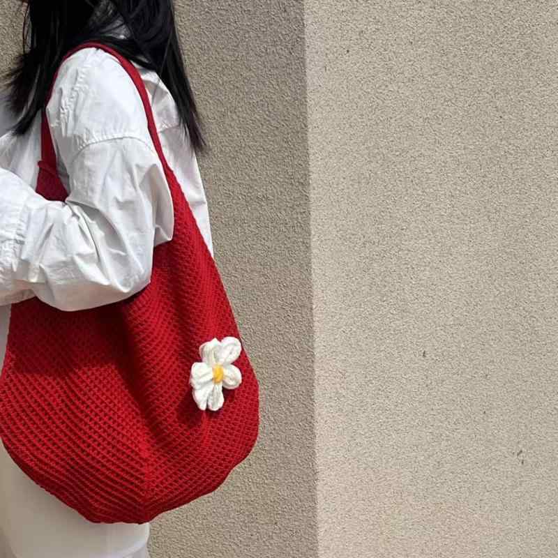 トートバッグ レディース 編み込み 大容量 肩掛け 鞄 春夏 海辺 ビーチ リゾート 旅行 ポリエステル 普段使い カジュアル 花柄