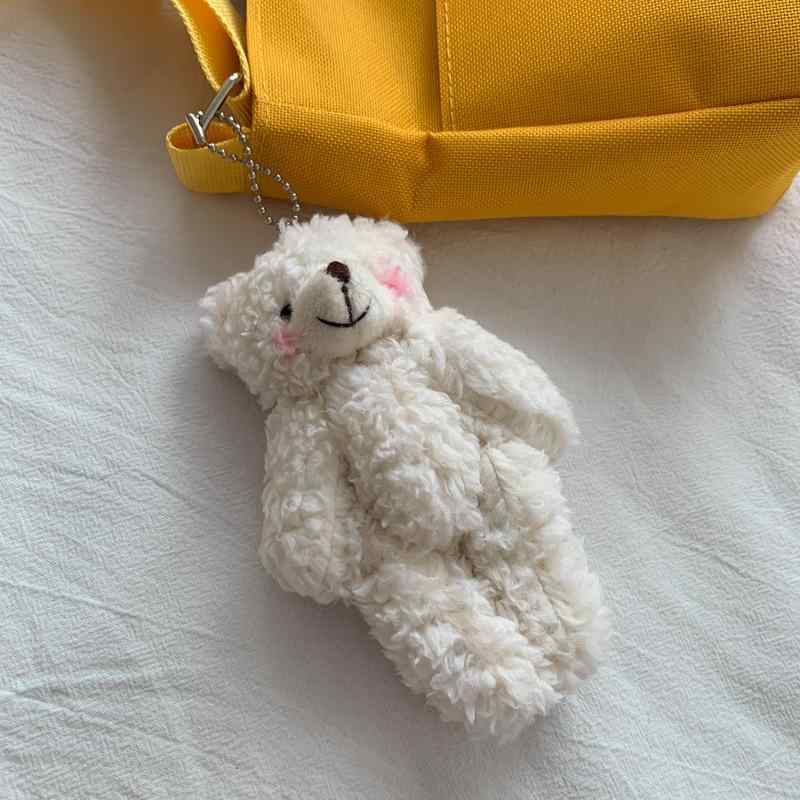 リュック レディース ショルダーバッグ キャンバス 韓国風 かわいい スクエア カバン 斜めがけ 白 黄色 カーキ色 緑 黒 帆布 小さめ 普段使い(x2)