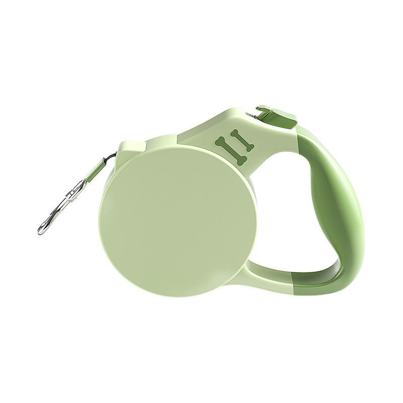 犬用リード 小型犬 中型犬 大型犬 ペット用 伸縮リード 牽引ロープ ストラップ付き グリーン イエロー