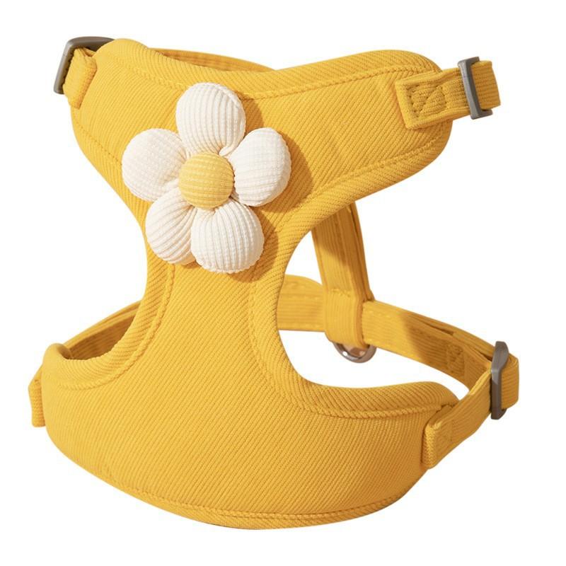 ペット 首輪 ハーネス リード 小型犬 中型犬 牽引ロープ 散歩 お出かけ 快適 ポリエステル 綿 ブルー ..