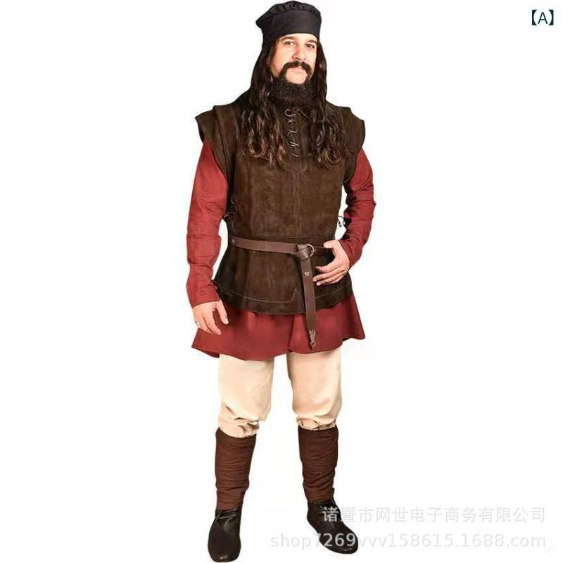 メンズ 無地 ラウンドネック ベスト 男性用 スリムフィット チョッキ 舞台衣装 レイヤード 重ね着 ブラ..