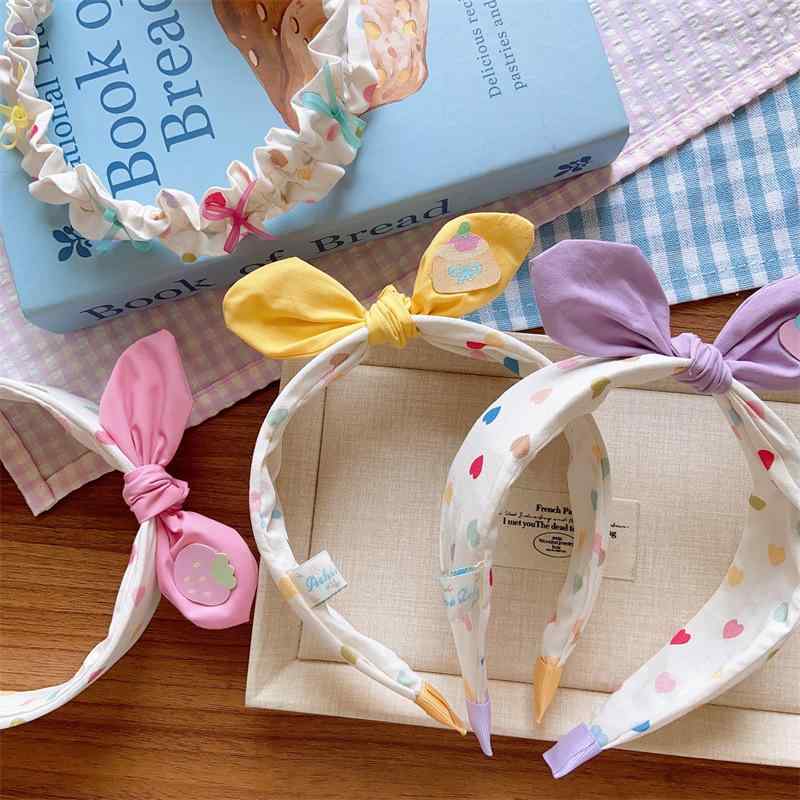 ヘアバンド 子供用 女の子 幅広 刺繍 パッチワーク 親子 ペア ピンク系 パープル イエロー 手結び かわいい 幾何学模様 布製 ヘアアク..