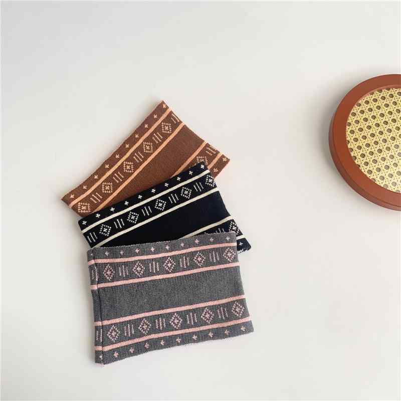 ヘアバンド キッズ 秋冬 ベビー 親子 ケーブル編み あったか ターバン スポーツ ヘアーバンド 格子柄 ..