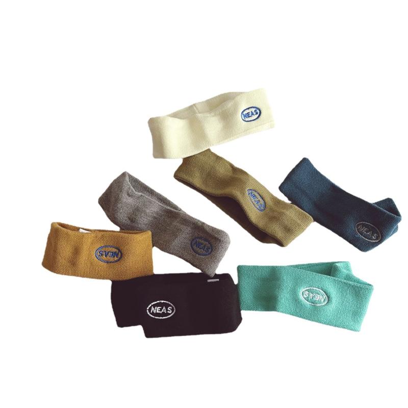 ヘアバンド キッズ 子供用 ケーブル編み ニット スポーツ 秋冬 男の子 女の子(x2)