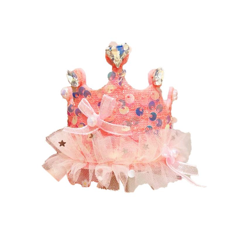 ヘアアクセサリー 子供用 レース スパンコール ティアラ カチューシャ ヘアバンド プリンセス かわいい..