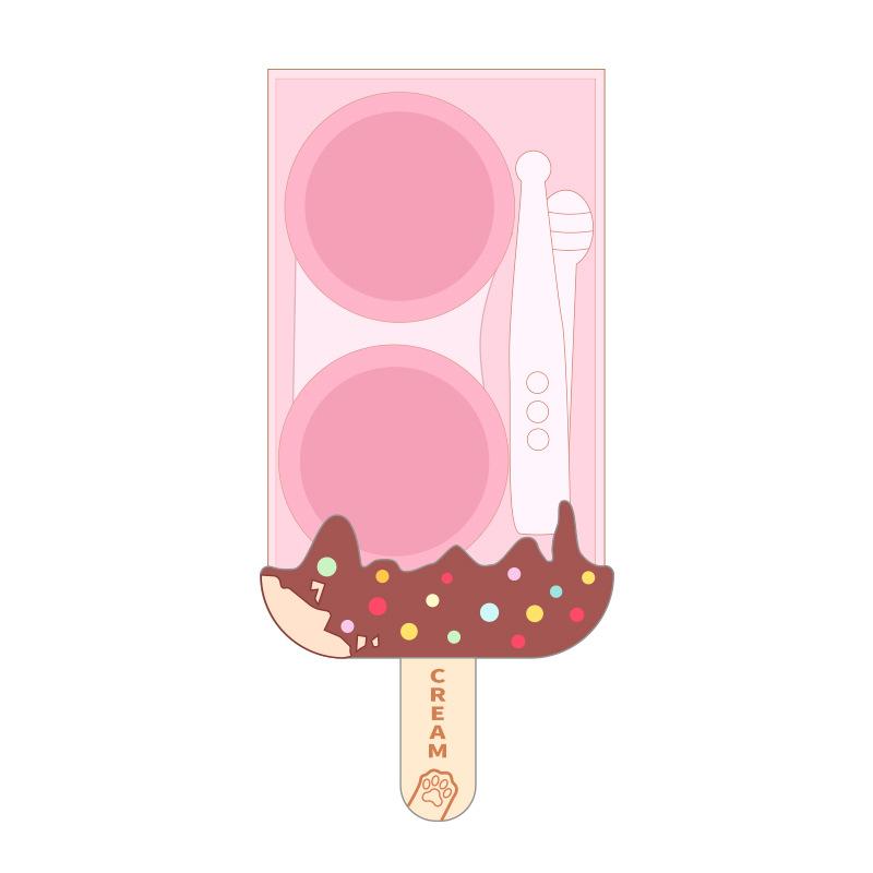 コンタクトレンズケース かわいい アイスクリーム型 携帯 美瞳ケース 収納ケース ケア用品